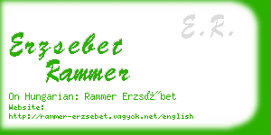 erzsebet rammer business card